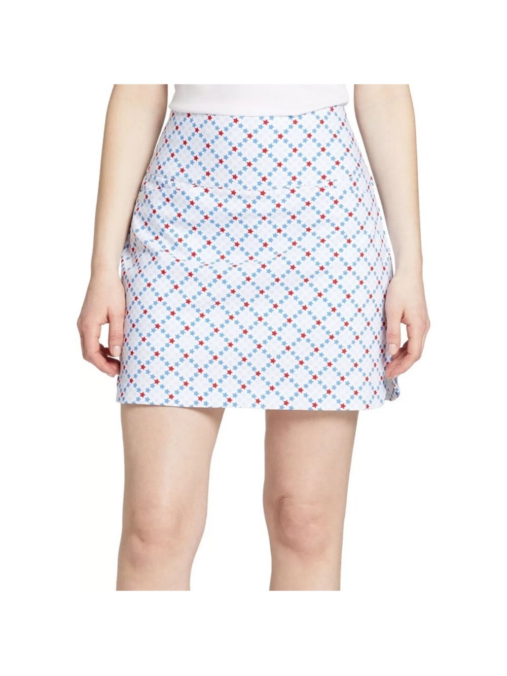 LADY HAGEN TUMMY CONTROL GOLF SKORT Women's Medium STAR PRINT TENNIS PICKLEBALL